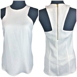 COOPER & ELLA ☆ Sleeveless Racerback White Textured Tank